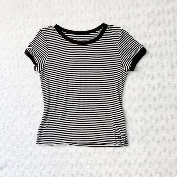 American Eagle Outfitters Tops - 4/$25 🖤 AE Soft & Sexy Stripped Ribbed Ringer Tee